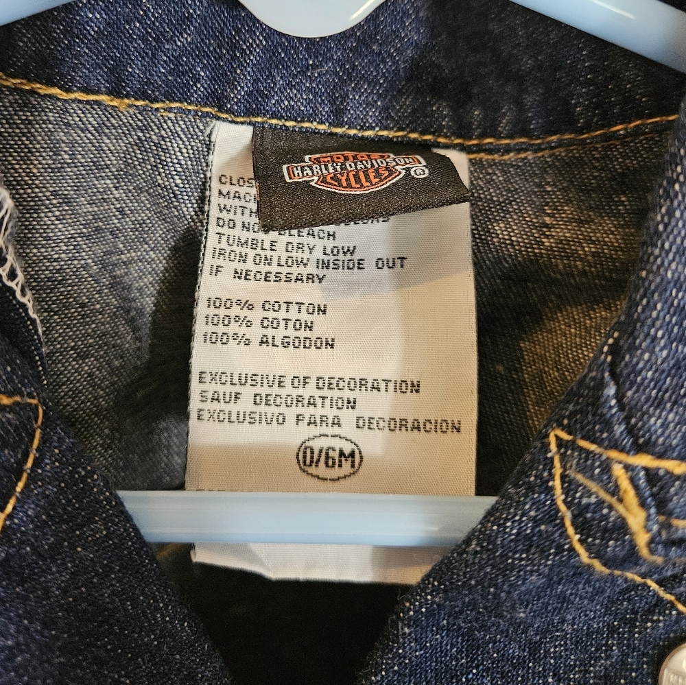 Harley Davidson | Vintage Kids Denim Jacket - Picture 6 of 6